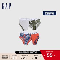 Gap boys LOGO cotton panties four-strip 681870 fall new childrens wear comfort briefs