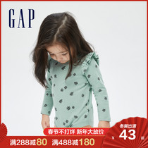 (Brenner) Gap baby cotton long sleeve jumpsuit 731140 2021 autumn and winter new children's clothing climbing suit