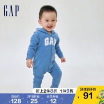 Gap Newborn Baby Spring LOGO Carbon Soft Grinders Suede Liveable 446141 Childrens clothes Home Clothing Climbing Clothes