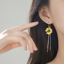 (Lane South) 925 sterling daisy earrings 2021 New Tide earrings small female ear hook earrings summer