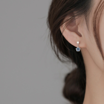 (Alley South) 925 Pure Silver Flowers Earrings Woman 2022 New Earrings Small Crowd Design Feel Light And Luxurious Summer
