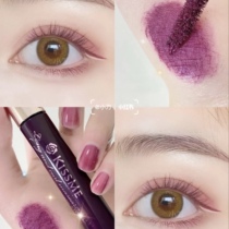 Source price 128 ~ clear cabin special price kiss me mascara limited berry fruit color purple thick roll teething kisme