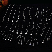 s925 pure silver beans block ear line female lukewarm wind sleep free of plecked ear earrings 2021 New wave earrings