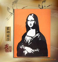 Activated carbon carving modern decoration ornaments air purification craft gifts Mona Lisa desk ornaments