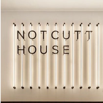 T8LED long wall lamp shop window decoration exhibition company image signature LOGO lamp tube industrial wind ceiling