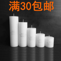 Classic ivory white column smokeless tasteless wedding candle hotel Church Christmas restaurant candles