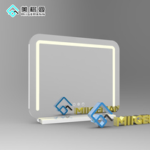 Megaman smart square makeup mirror Desktop desktop with Led light large charging household net red dressing mirror
