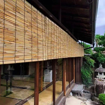 Furnishing Suspended Ceiling Grass Mat Partition Door Curtain Reed Reed Shade Shading Shading Decoration Retro Lifting Curtain Roller Blind