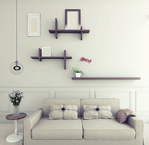 Creative wall rack single-character partition TV background wall decoration rack storage rack wall shelf Wall Wall frame