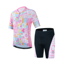 Guest Yiyuan 2022 Summer Short Sleeve Children's Riding Suit Suit Balance Car Pants Mountain Bike Suit Bicycle Jacket