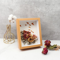 Hollow stereo 5cm frame hand diy derivative clay clay dry floral specimen 78 inch square frame A3a4