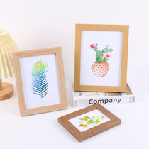 Creative wooden photo frame table 6 inches 7 inches 8 inches 10 inches 4K photo studio photo frame living room hanging wall photo wall