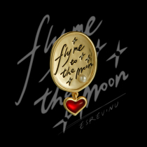 Cosmic symbol Fly me to the moon brooch-In other words I love you