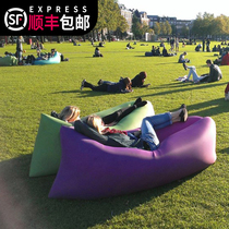 Outdoor lazy inflatable sofa air mattress nap net red air mattress folding single portable camping chair