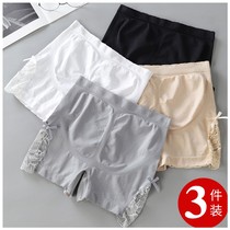  Lace safety pants underwear two-in-one seamless leggings womens shorts anti-stripping non-crimping summer thin plus size