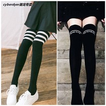 (Three pairs) stockings womens knee socks children in the tube Harajuku wind Korean sports slim non-slip long leg socks tide