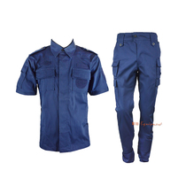 CASP new short sleeve summer male and female instructor uniform blue training suit suit