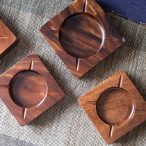 Walnut ashtray creative personality trend hotel office custom logo ashtray oversized household living room