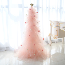 ins Wind window decoration scene layout Christmas tree pink girl heart Net Red little red book gift room layout