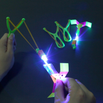 Creative luminous slingshot flying arrow Flying Fairy Night Market small toy stall supply wholesale flash toy gadgets