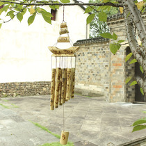 Bamboo wind chimes Bamboo tube Wind chimes Nanzhu wind chimes Home decoration hot flower wind chimes Li Zhu Fengling