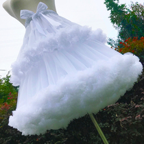 Skirt support lolita cloud support Marshmallow lolita boneless soft yarn support long flower fields violence Daily