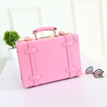 Retro 14 inch portable box small suitcase female 15 password suitcase small mini light makeup storage bag