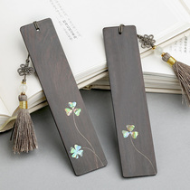 Teachers Day gift female teacher practical commemorative meaning mahogany bookmark to send girl birthday gift custom lettering
