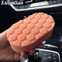 Car polishing waxing sponge CG same color honeycomb waxing sponge Sealing glaze Mirror reduction grinding manual waxing sponge