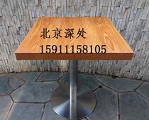 Fast food restaurant snack table and chair canteen restaurant restaurant table square table milk tea dessert coffee table simple