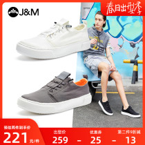 jm happy mary mens shoes 2021 Summer new minimalist laces lace-up low helps flat bottom casual shoes Canvas Shoes 206M