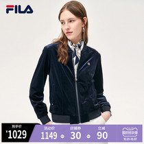 FILA Phila Fiele official womens knitted coat 2021 Winter new fashion casual sports knitted coat