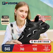 FILA FUSION Fila tide brand womens shoes thick bottom heightening casual shoes 2022 winter new sports shoes bubble shoes