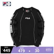 FILA FUSION Fele Tide Womens Long Sleeve Shirt 2021 Autumn New Personality Contrast Letter Slim T-Shirt