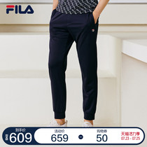 FILA Fila official mens pants knitted trousers 2021 autumn new drawstring pants casual sports pants light pants