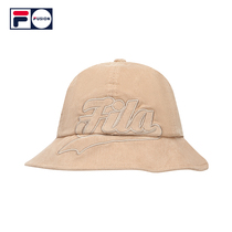 FILA FUSION Feile Tide Brand Couple Round Hat 2021 New corduroy casual cap for men and women