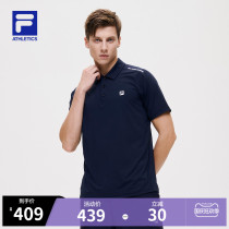 FILA ATHLETICS FILA men polo shirt autumn 2021 new sports casual short sleeve top