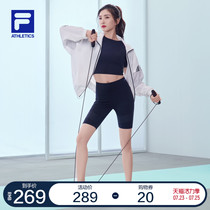 FILA ATHLETICS Jiang Shuying with the same paragraph FILA womens pants knitted leggings 2021 autumn new training pants
