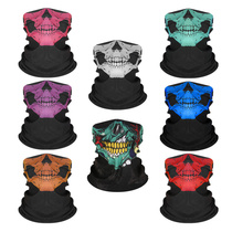 Magic headscarf Male hip hop Street Dance Skull Skull Mouth Sunscreen Riding Face Towel Thin sports scarves Neck Sleeves Outdoor women Summer