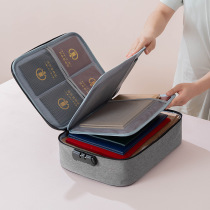 Travel document storage bag large capacity household certificate passport card bag waterproof Folder file sorting storage bag