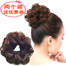 Wig Womens wig package big hair circle Curly hair bud head etiquette plate hair realistic meatballs Scalp tendons fluffy head flowers