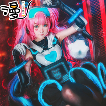 King of glory cos clothing women full set Angela heart hacker cosplay girl hacker dress
