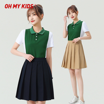 Preparatory garden dress suit new female skirt suit kindergarten teacher working clothes summer dress short sleeve teacher professional clothes
