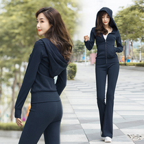 Casual Sports Suit Women Spring Autumn 2022 New Yoga Suit Korean Version Tide Card Running Fitness Fashion Two Sets