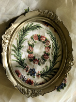 2018 January New] Exports European and American full wool hand velvet embroidered embroidered sheet (T price) (without frame)