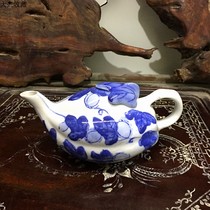 Daxing collection in the 1980s Longyao firewood old factory ceramics old porcelain collection blue and white wine jug