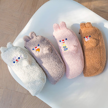 bentoy bear plush pencil bag girl wind cute cat claw rabbit pencil bag student stationery storage bag