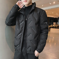 Mens down jacket 2021 new short autumn and winter anti-season thickened Tide brand handsome light and thin long coat men