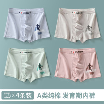 Big boy panties male junior high school students 100% cotton 13 years old summer thin 15 boys students 14 teenagers boxers