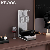 Acrylic wine glasses shelf ornaments upside down wine cabinet light luxury high-end creative home punch-free hanging shelf